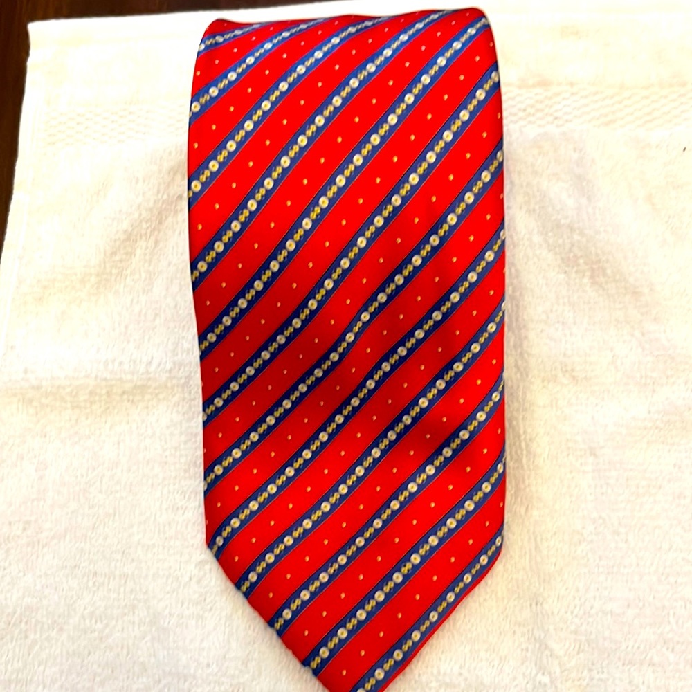 Beautiful red and blue Stefano Ricci Tie